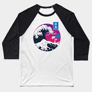 Wave off Kanagawa circle Baseball T-Shirt